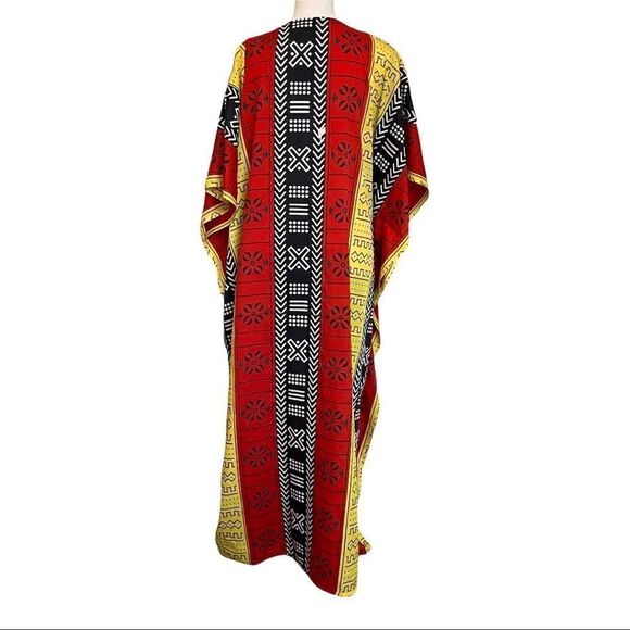 NF Tribal Print Multi Color Caftan - One Size - Picture 6 of 6